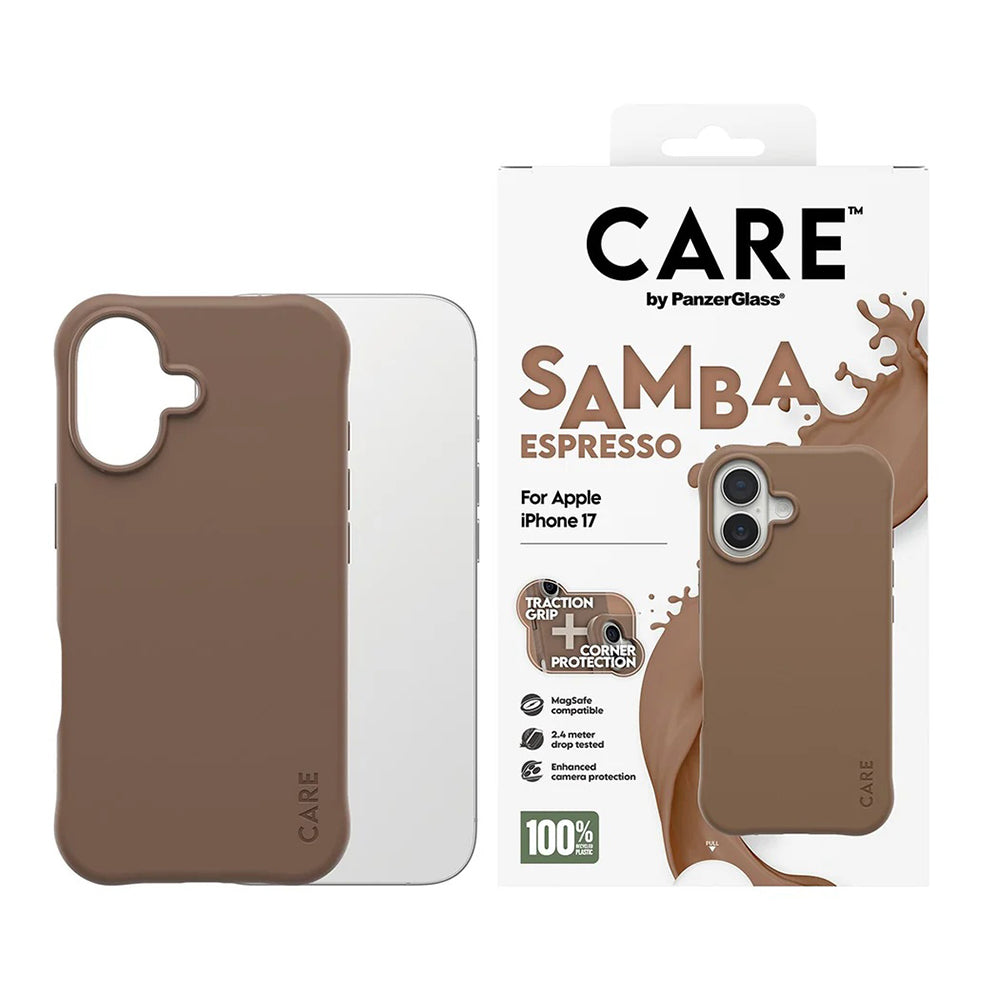 Etui MagSafe dla Apple iPhone 17, PanzerGlass, Care Fashionable, Brązowy