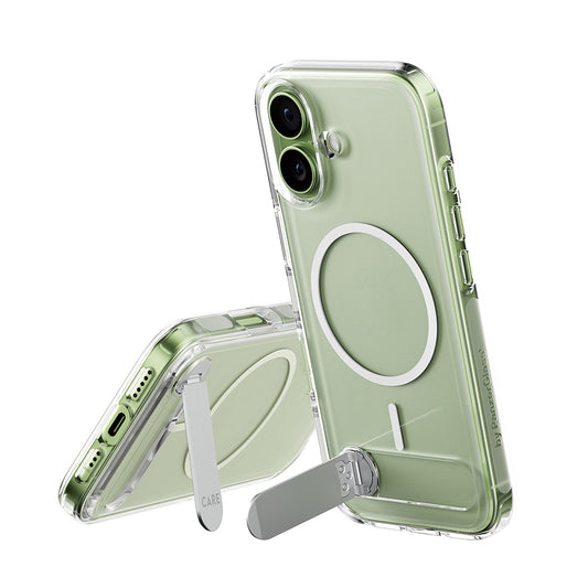 Etui MagSafe dla Apple iPhone 17, PanzerGlass, z funkcją podstawki, Przezroczyste