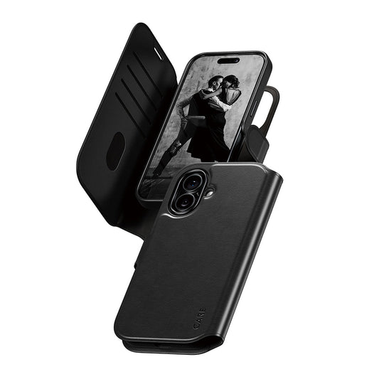 Etui MagSafe dla Apple iPhone 17, PanzerGlass, Care Feature Tango Two-in-One, Czarne