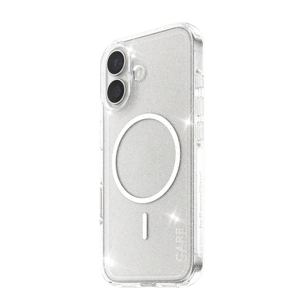 Etui MagSafe dla Apple iPhone 17, PanzerGlass, Care Urban Explorer Star Lit, Przezroczyste Białe