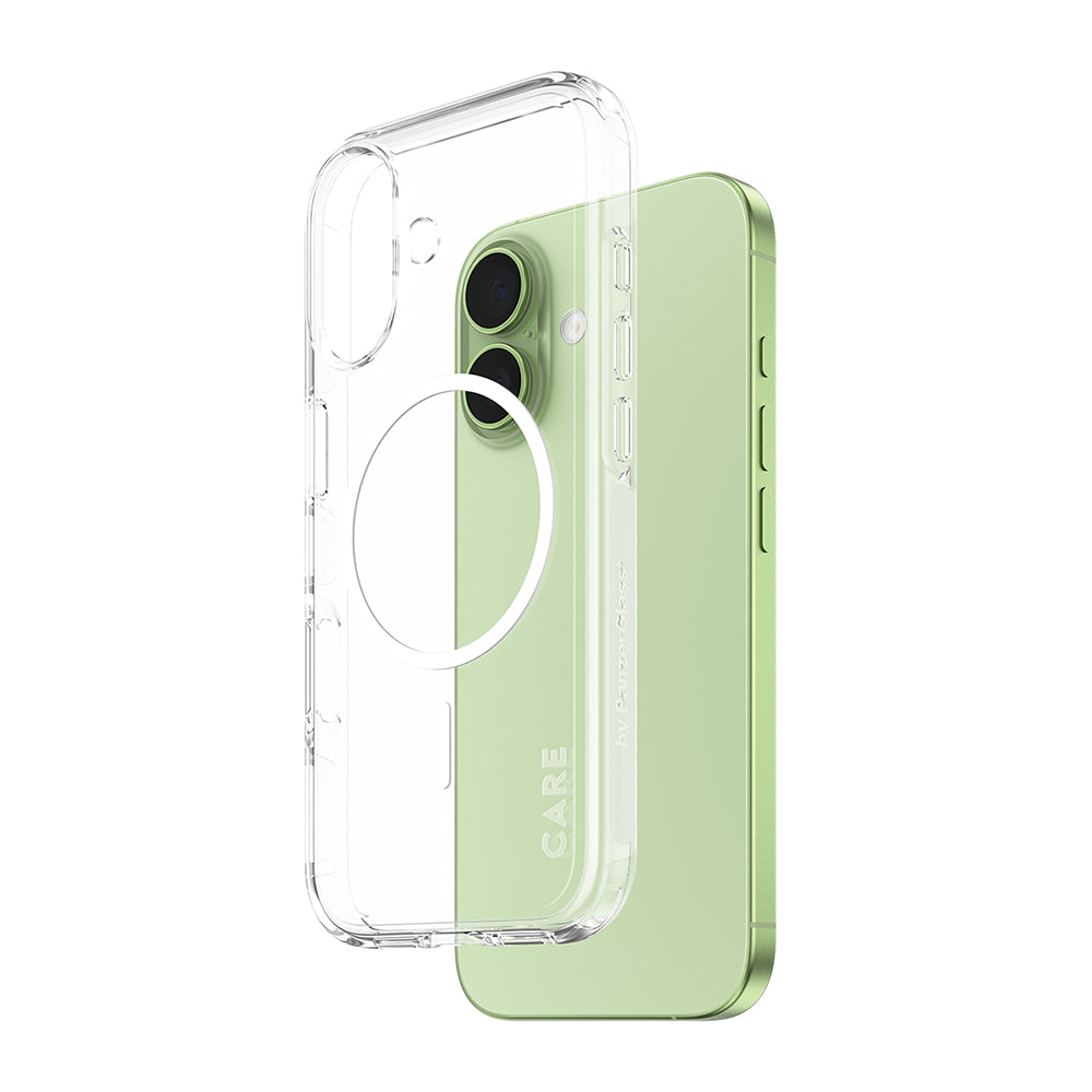 MagSafe Case for Apple iPhone 17, PanzerGlass, Urban Explorer Care, White Transparent
