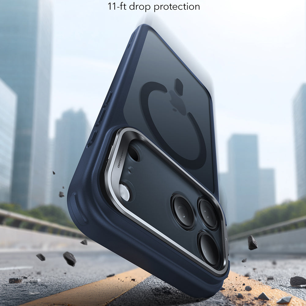 Etui MagSafe dla Apple iPhone 17 Pro, ESR, Classic Hybrid Kickstand, Satynowy Niebieski