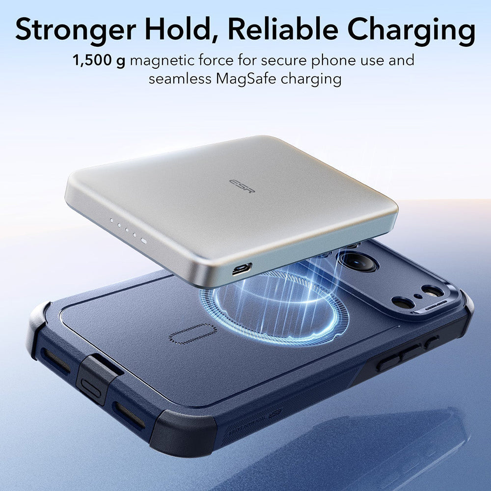 Etui MagSafe dla Apple iPhone 17 Pro, ESR, Cyber, Niebieskie
