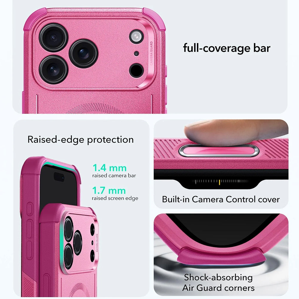 Etui MagSafe dla Apple iPhone 17 Pro, ESR, Cyber, Różowy