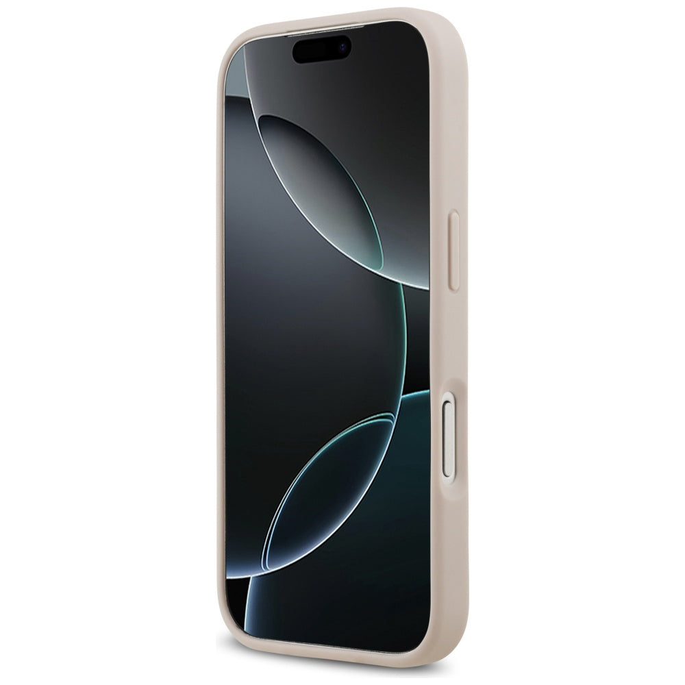 Etui MagSafe dla Apple iPhone 17 Pro, Guess, 4G Circle Classic Logo, Różowy