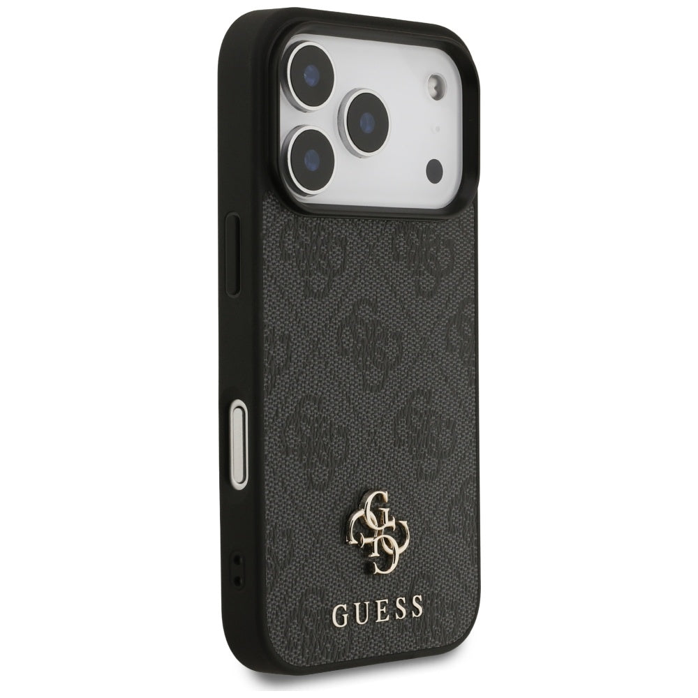 Etui MagSafe dla Apple iPhone 17 Pro, Guess, 4G Small and Classic Logo, Czarne
