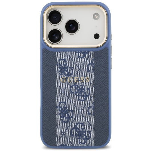 Etui MagSafe dla Apple iPhone 17 Pro, Guess, 4G Stripe, Niebieskie