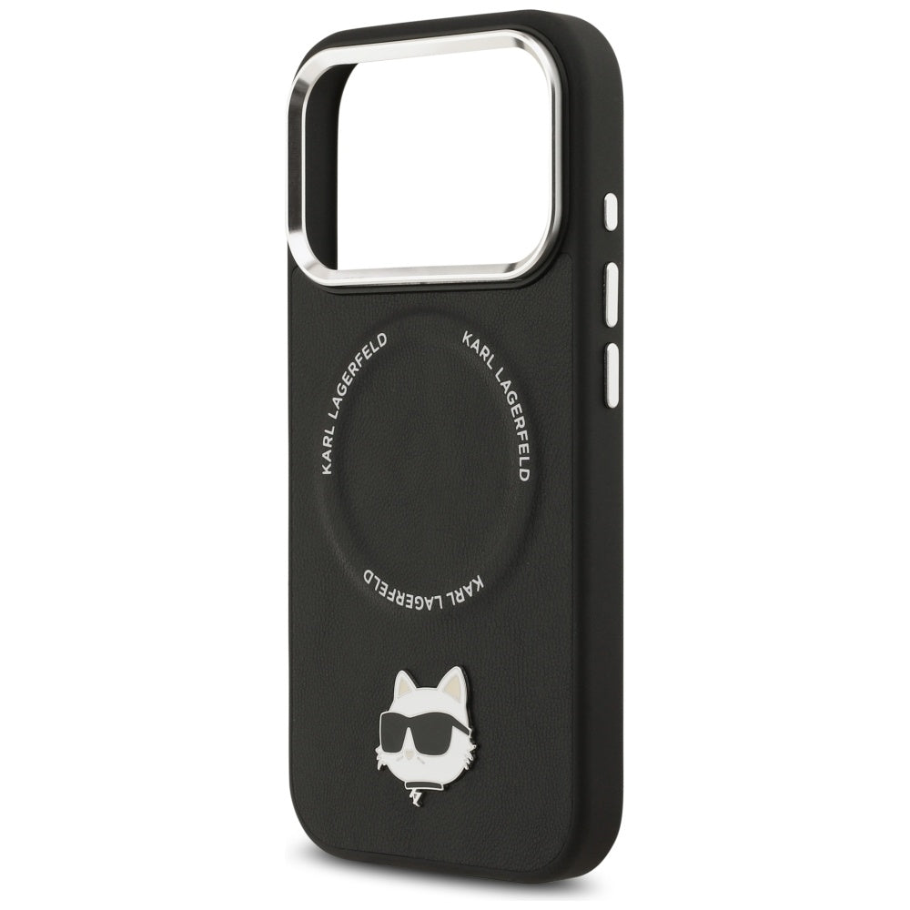 Etui MagSafe dla Apple iPhone 17 Pro, Karl Lagerfeld, Choupette Pin, Czarne
