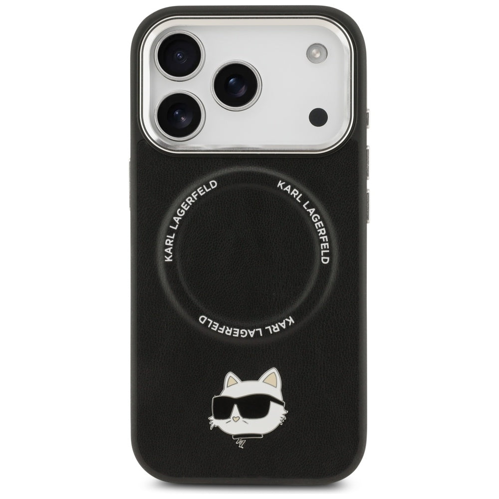 Etui MagSafe dla Apple iPhone 17 Pro, Karl Lagerfeld, Choupette Pin, Czarne