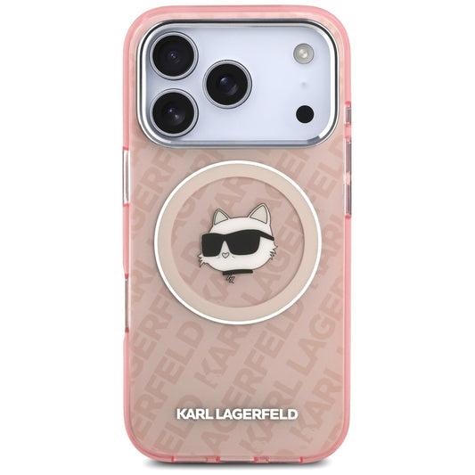 Etui MagSafe dla Apple iPhone 17 Pro, Karl Lagerfeld, IML Choupette`s Head, Różowy