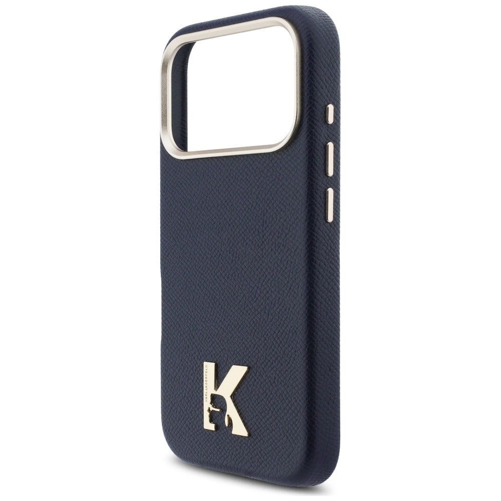 Etui MagSafe dla Apple iPhone 17 Pro, Karl Lagerfeld, logo Karl Head, Niebieskie