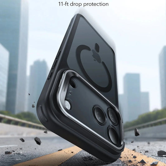 Etui MagSafe dla Apple iPhone 17 Pro Max, ESR, Classic Hybrid Kickstand, Czarne Satynowe