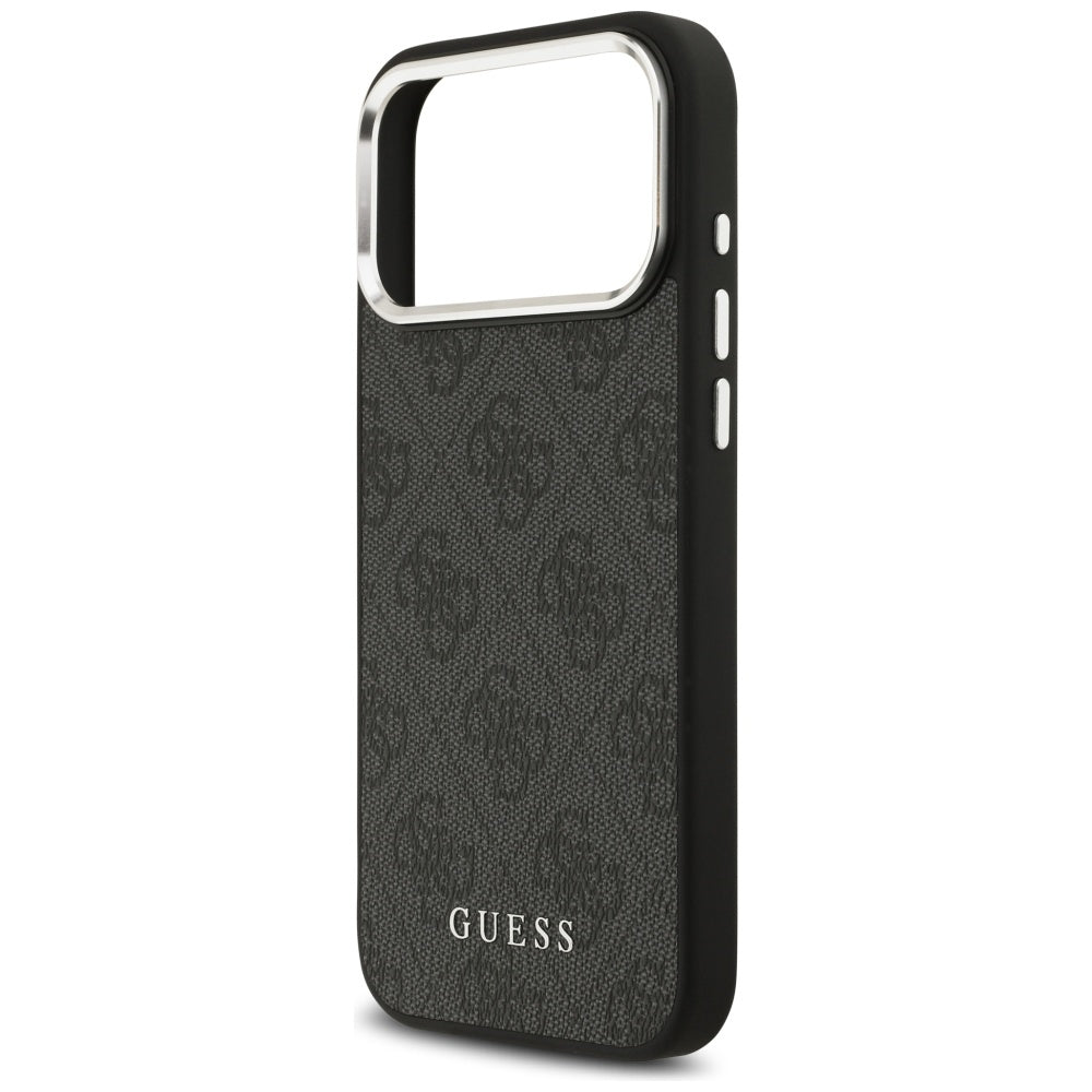 Etui MagSafe dla Apple iPhone 17 Pro Max, Guess, 4G Classic Logo, Czarne
