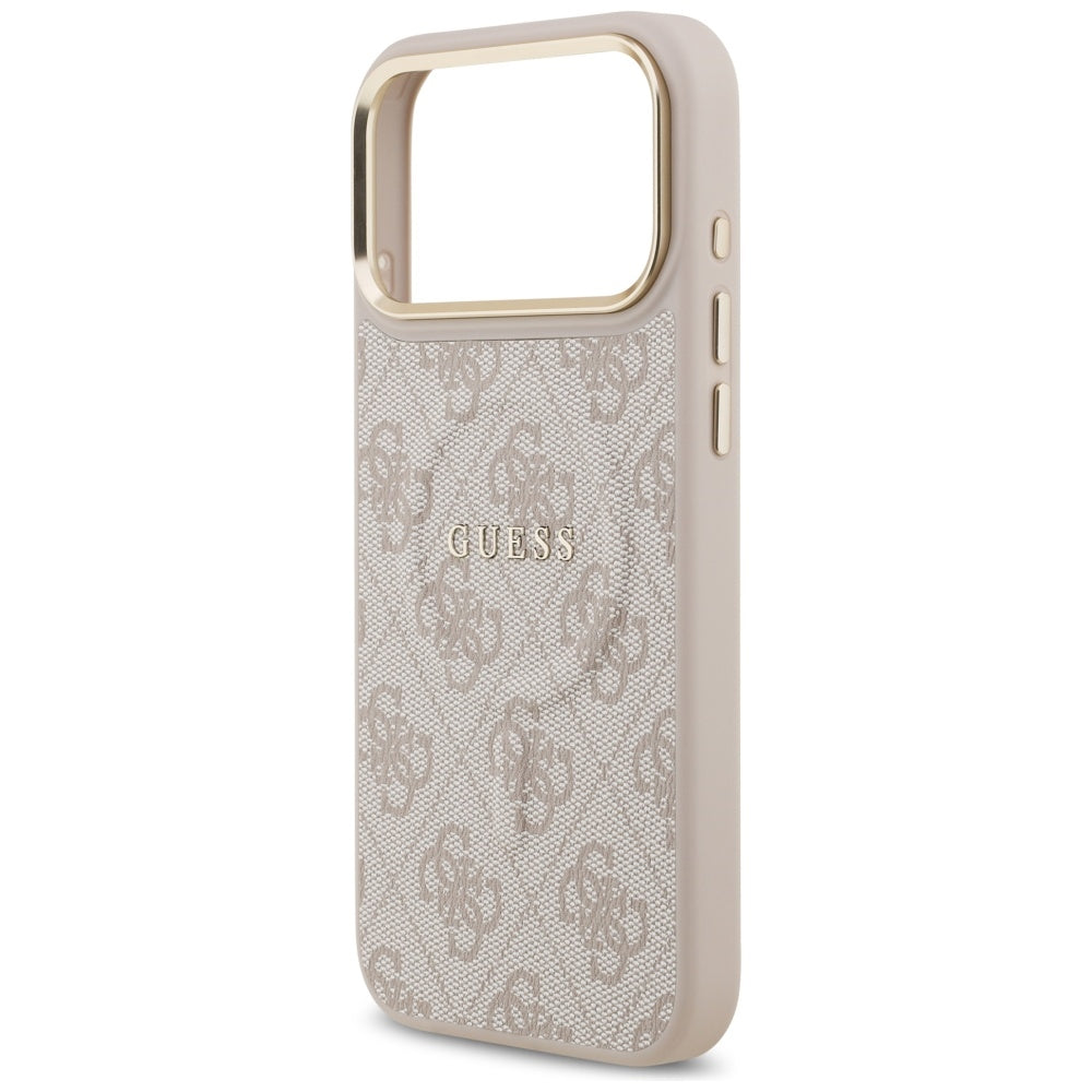 Etui MagSafe dla Apple iPhone 17 Pro Max, Guess, 4G Classic, Różowy