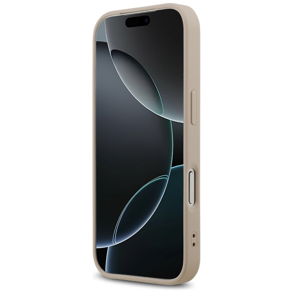 Etui MagSafe dla Apple iPhone 17 Pro Max, Guess, 4G Ring Classic Logo, Różowy