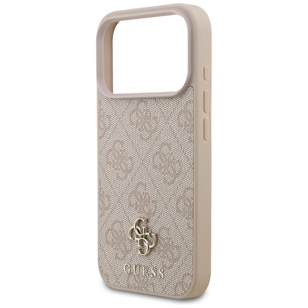 Etui MagSafe dla Apple iPhone 17 Pro Max, Guess, 4G Small and Classic Logo, Różowy