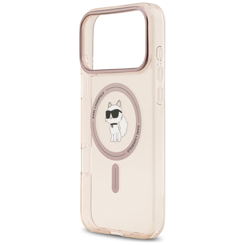 Etui MagSafe dla Apple iPhone 17 Pro Max, Karl Lagerfeld, IML Choupette, Różowy
