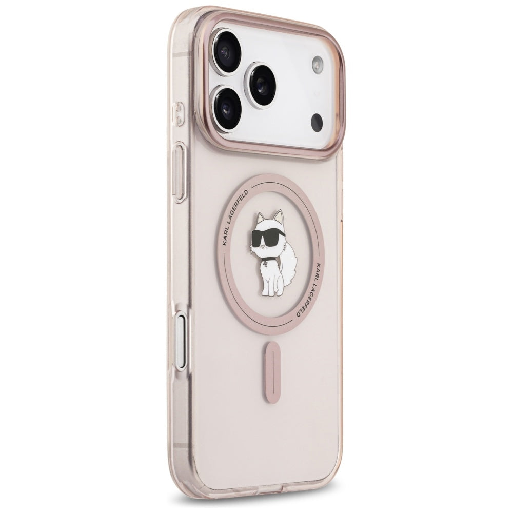 Etui MagSafe dla Apple iPhone 17 Pro Max, Karl Lagerfeld, IML Choupette, Różowy