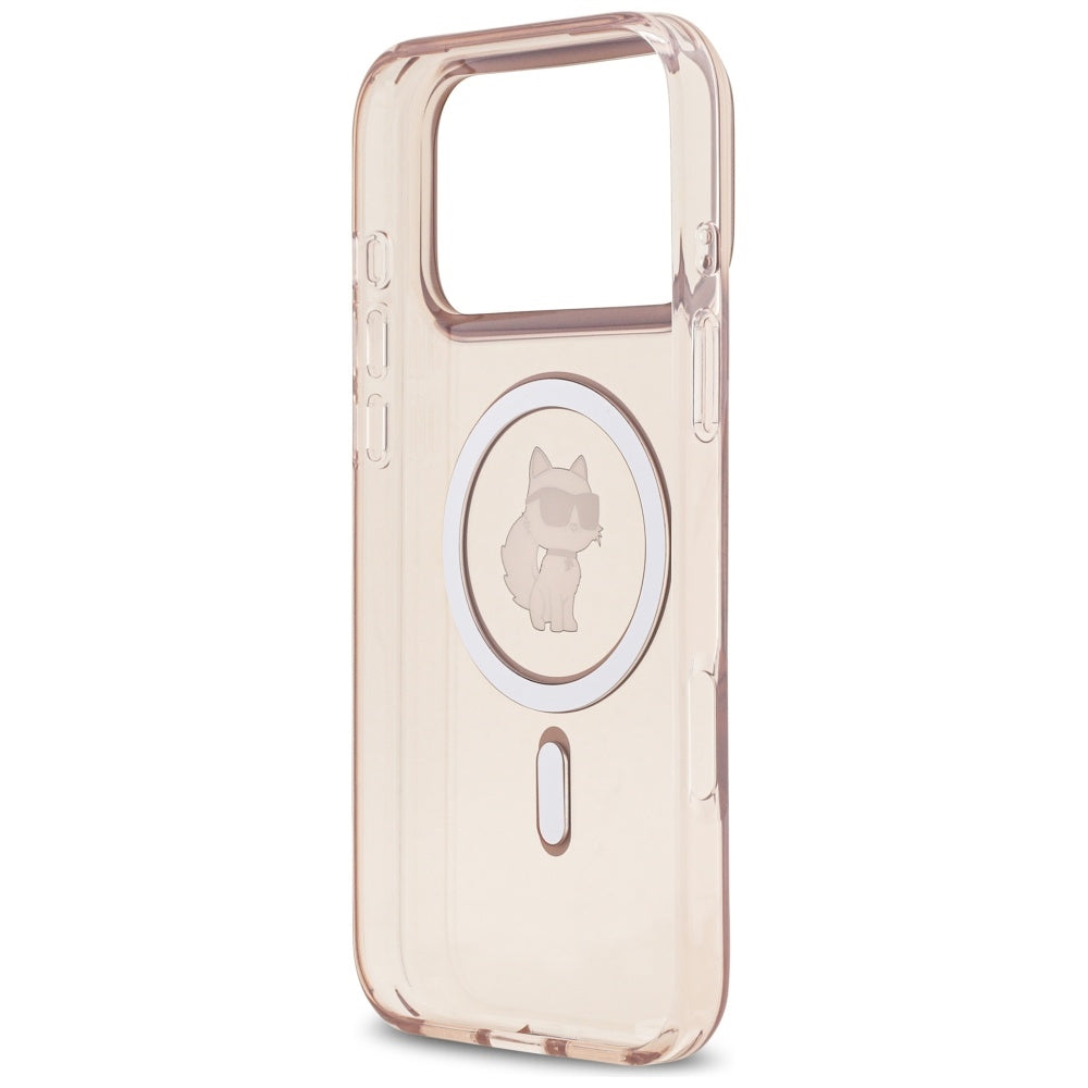 Etui MagSafe dla Apple iPhone 17 Pro Max, Karl Lagerfeld, IML Choupette, Różowy