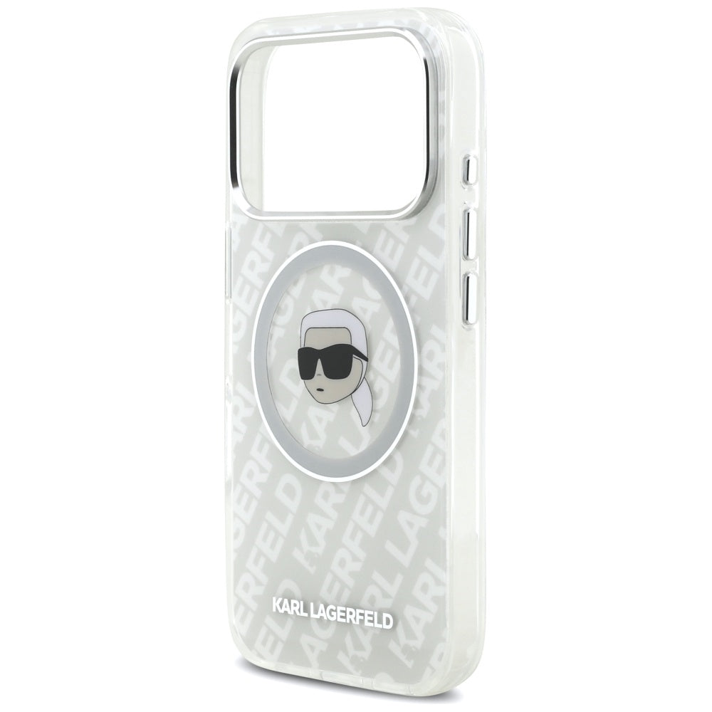 Etui MagSafe dla Apple iPhone 17 Pro Max, Karl Lagerfeld, IML Karl`s Head, Szare
