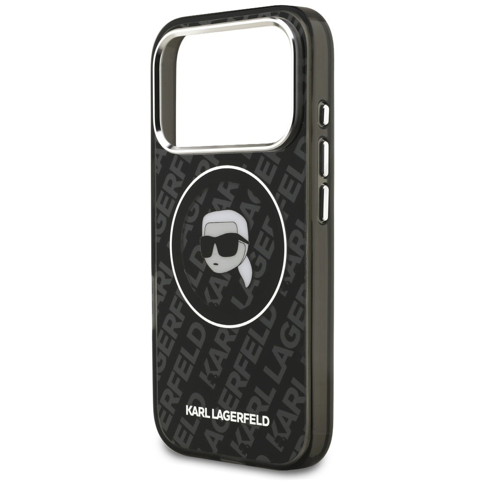 Etui MagSafe dla Apple iPhone 17 Pro Max, Karl Lagerfeld, IML Karl`s Head, Czarne