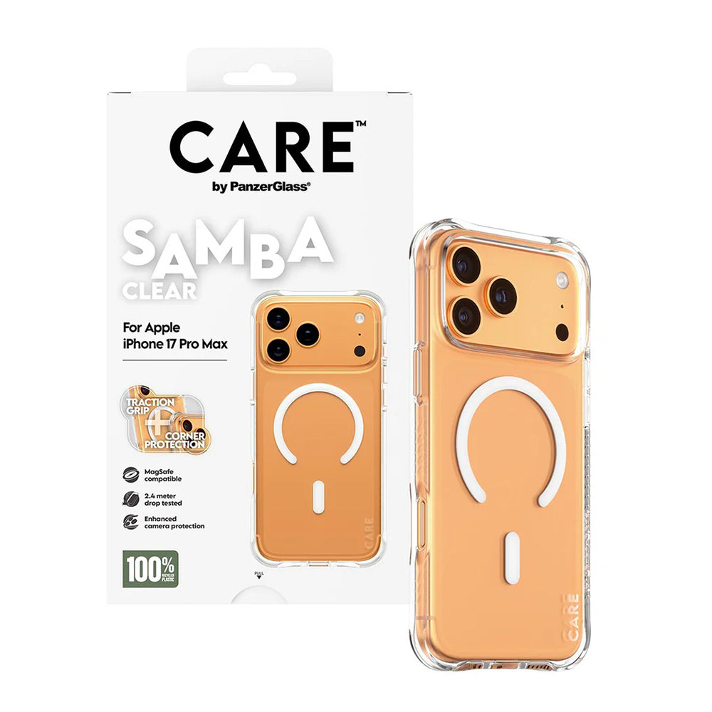 Etui MagSafe dla Apple iPhone 17 Pro Max, PanzerGlass, Modne, Przezroczyste Białe