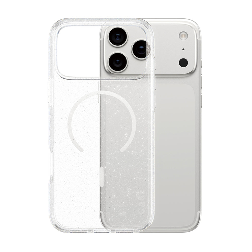Etui MagSafe dla Apple iPhone 17 Pro Max, PanzerGlass, Care Urban Explorer Star Lit, Przezroczyste Białe