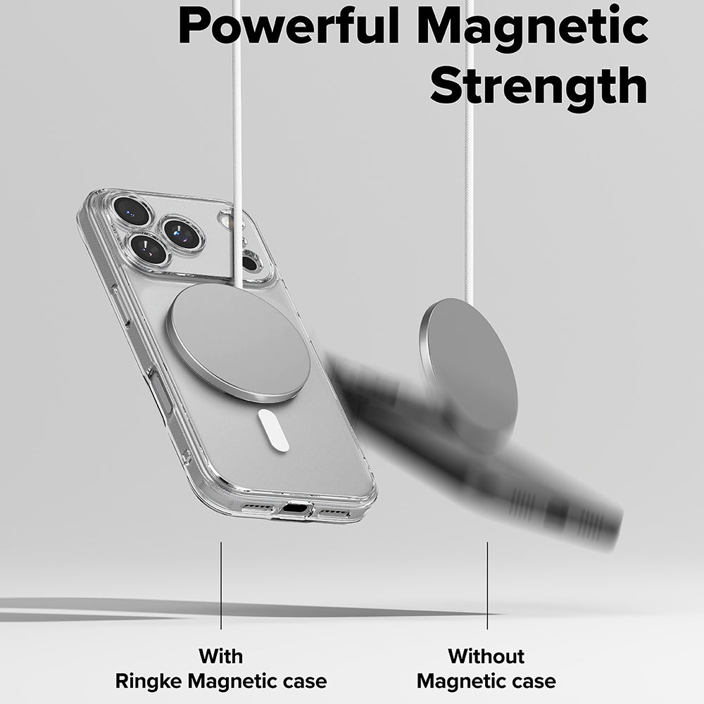 Etui MagSafe dla Apple iPhone 17 Pro Max, Ringke, Fusion, Matowe Przezroczyste