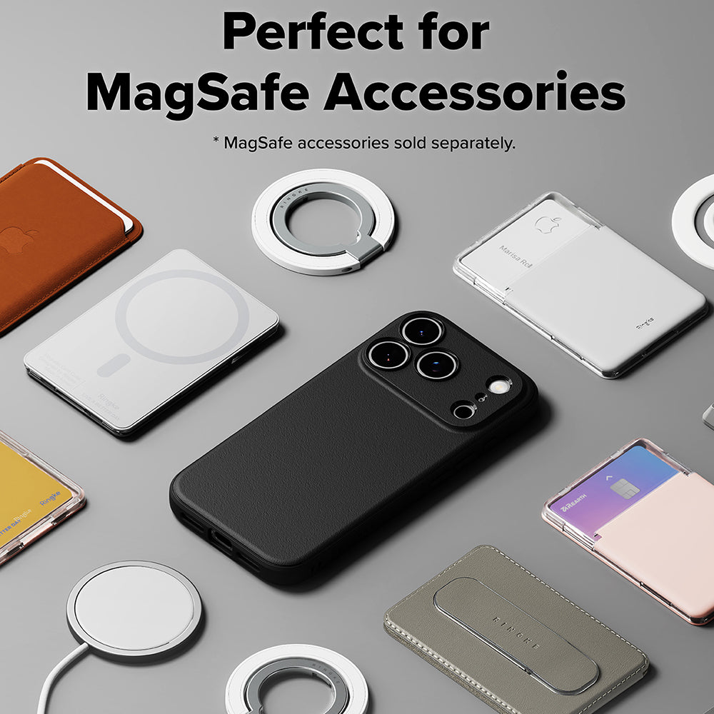 Etui MagSafe dla Apple iPhone 17 Pro Max, Ringke, Onyx, Czarne
