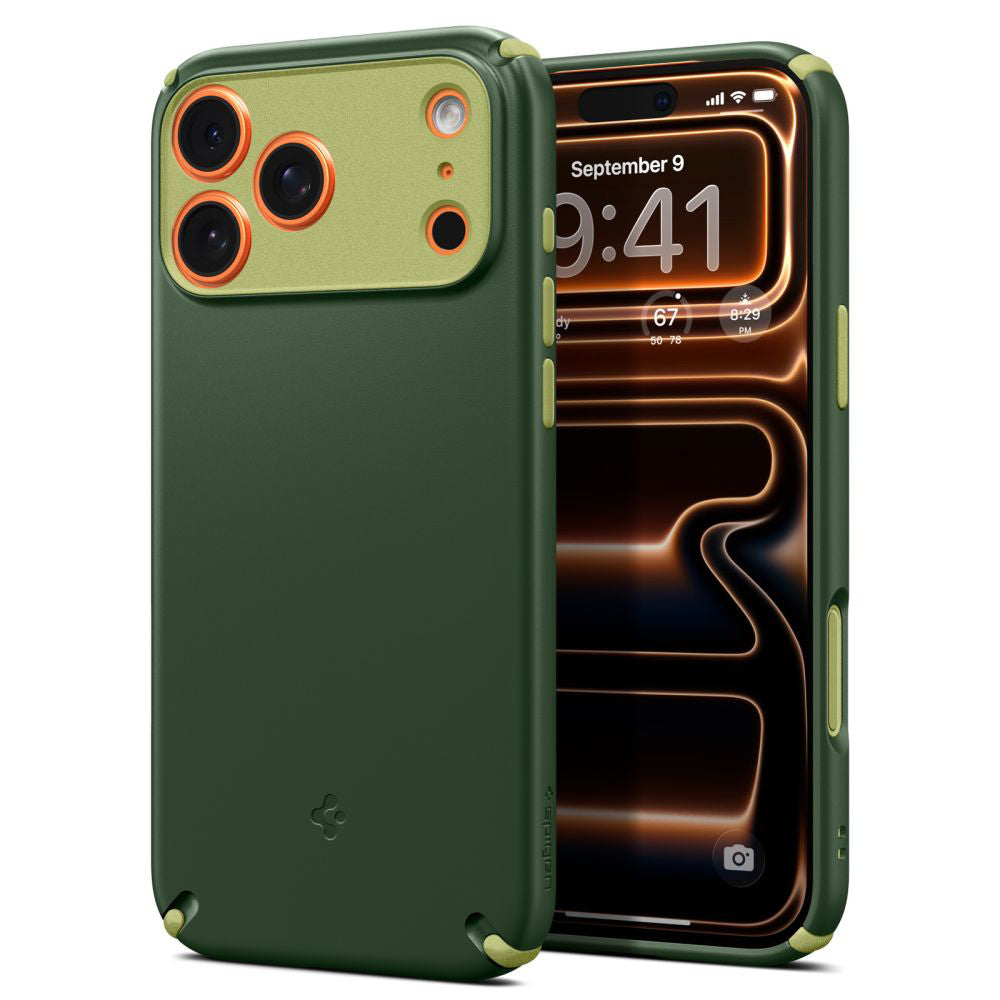 Etui MagSafe dla Apple iPhone 17 Pro Max, Spigen, Caseology Nano Pop Hybrid, Zielony ACS11148