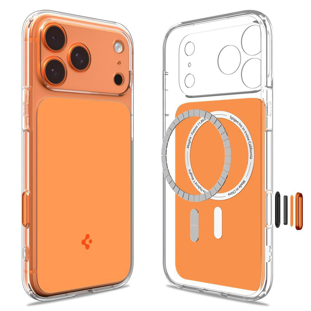 Etui MagSafe dla Apple iPhone 17 Pro Max, Spigen, Ultra Hybrid T, Pomarańczowe ACS10474
