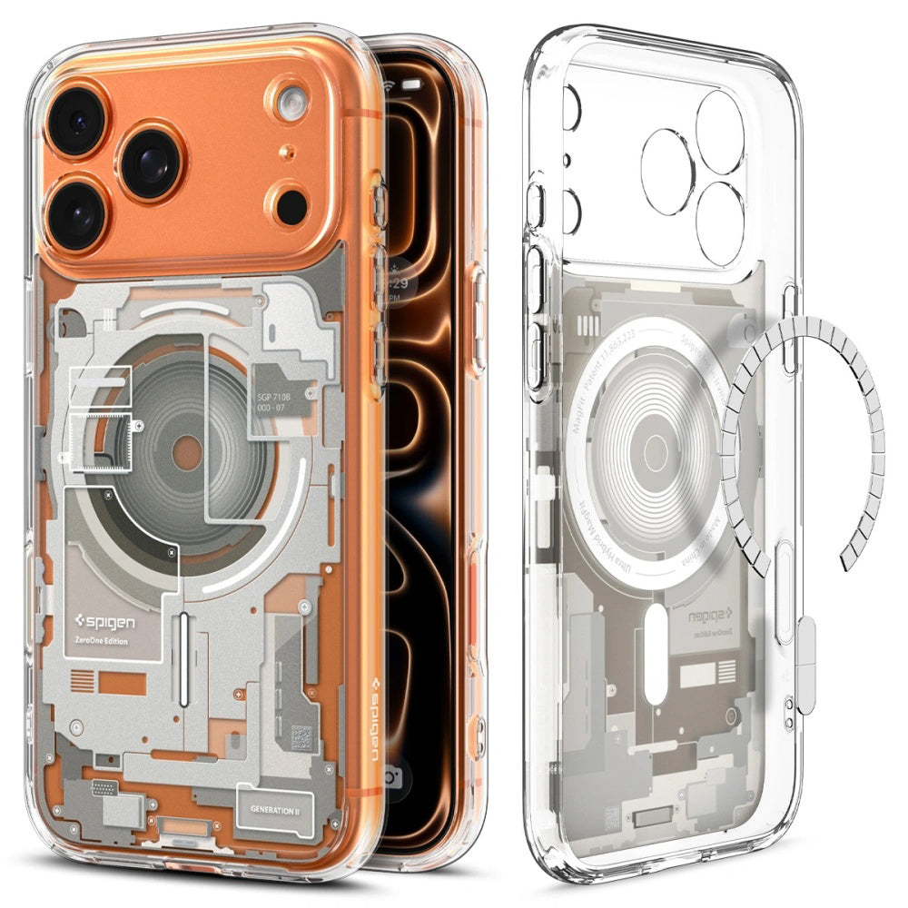 Etui MagSafe dla Apple iPhone 17 Pro Max, Spigen, Ultra Hybrid Zero One, Beżowe ACS10288