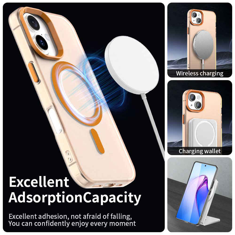 Etui MagSafe dla Apple iPhone 17 Pro Max, Techsuit, CandyCase, Pomarańczowe