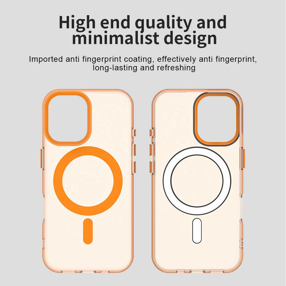 Etui MagSafe dla Apple iPhone 17 Pro Max, Techsuit, CandyCase, Pomarańczowe