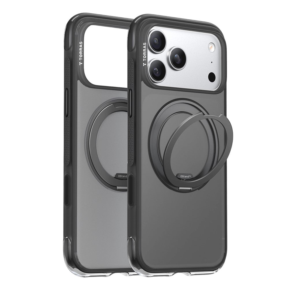 Etui MagSafe do Apple iPhone 17 Pro Max, Torras, Ostand O3 Air, Szary
