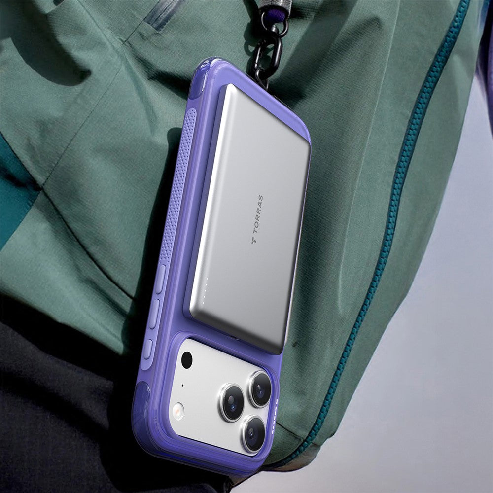 Etui MagSafe do Apple iPhone 17 Pro Max, Torras, Ostand O3 Air, Szary