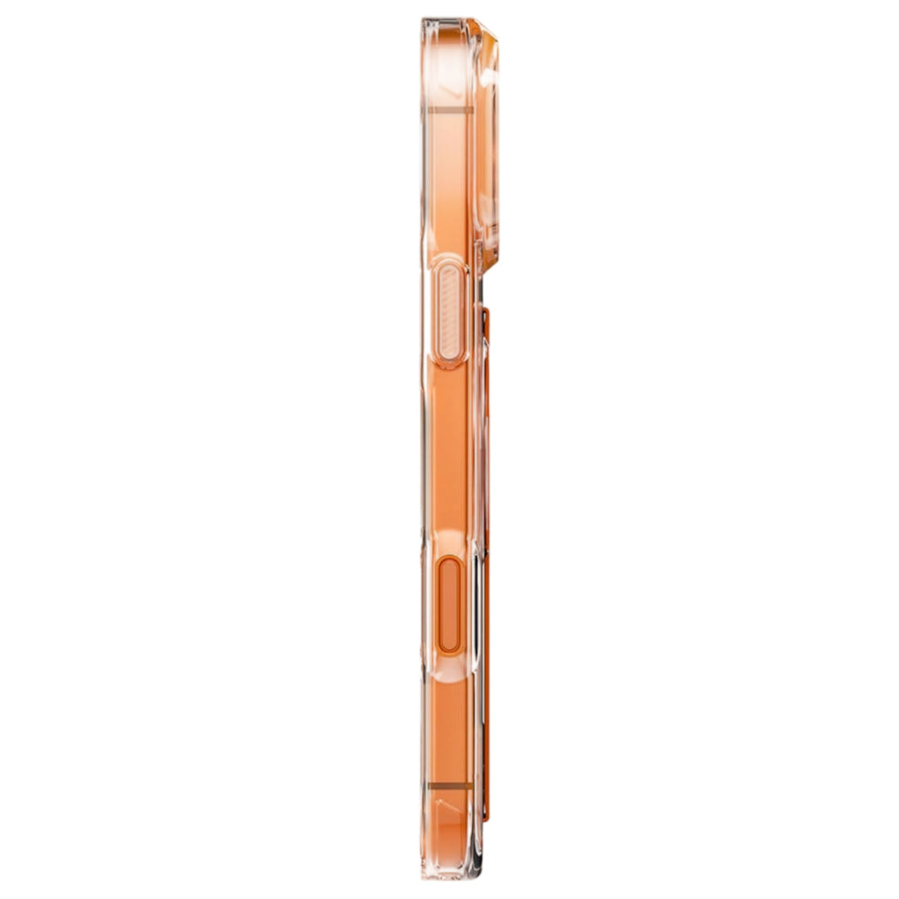 Etui MagSafe do Apple iPhone 17 Pro Max, UNIQ, Heldro Air MagClick, Przezroczysto-Pomarańczowe