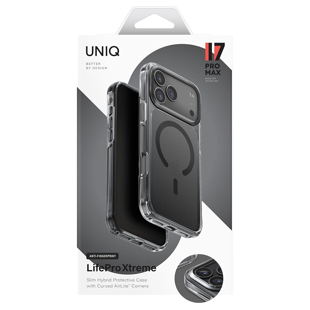 Etui MagSafe dla Apple iPhone 17 Pro Max, UNIQ, LifePro Xtreme MagClick, Czarne