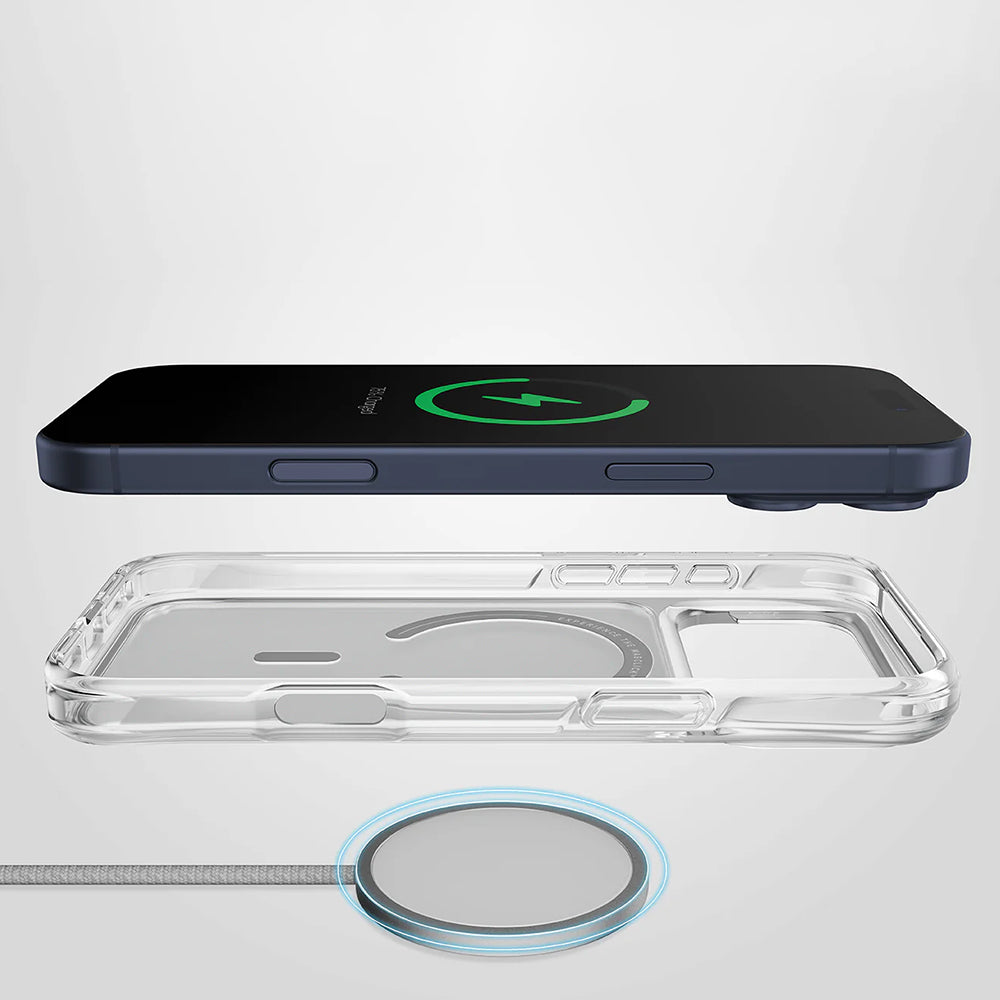 Etui MagSafe dla Apple iPhone 17 Pro Max, UNIQ, LifePro Xtreme MagClick, Przezroczyste