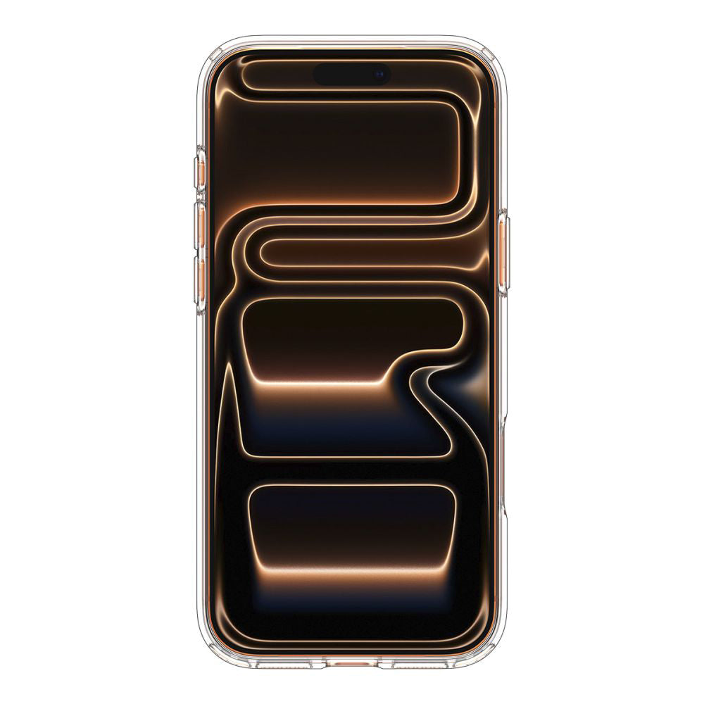 Etui MagSafe dla Apple iPhone 17 Pro, Spigen, Ultra Hybrid, Przezroczyste Pomarańczowe ACS11112