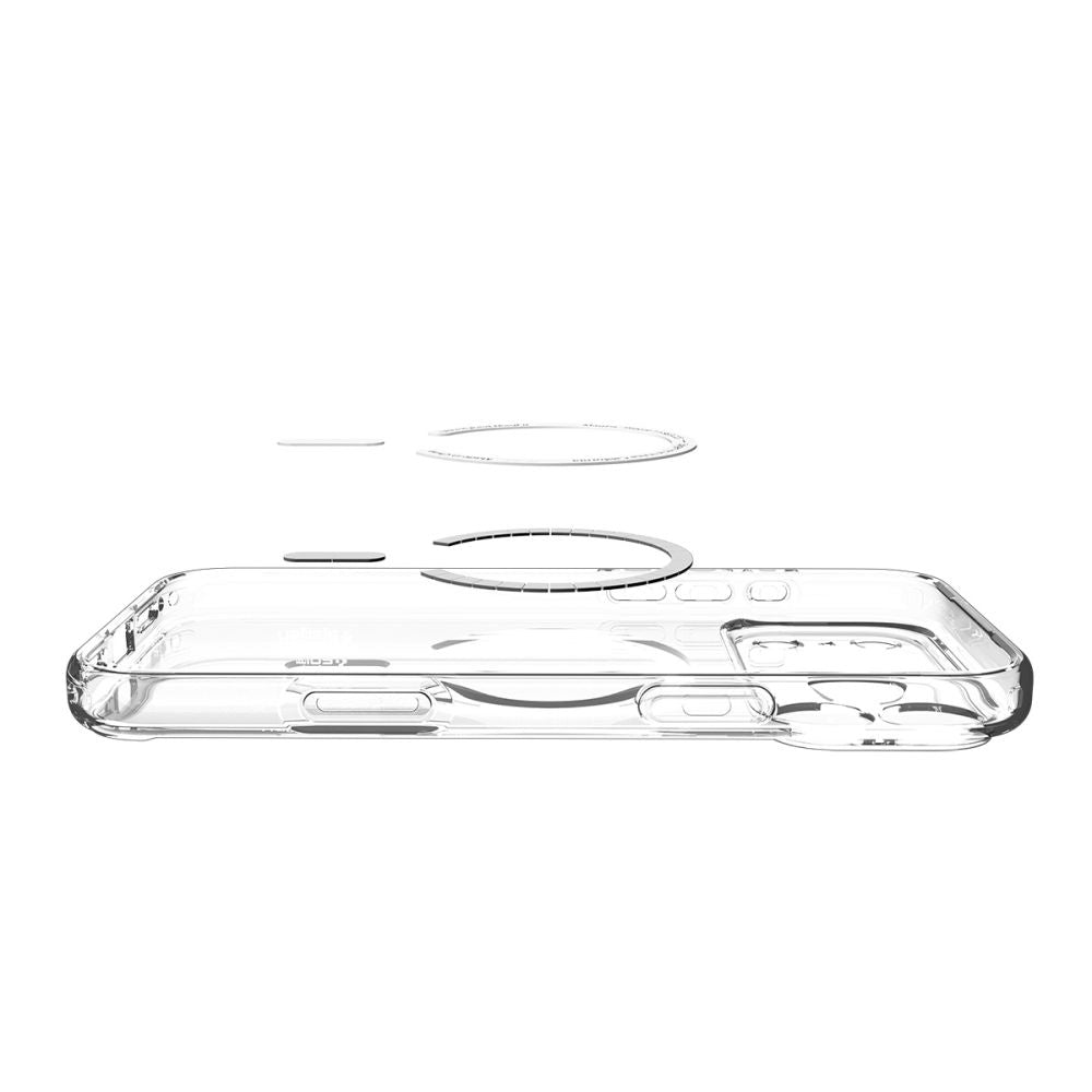 Etui MagSafe dla Apple iPhone 17 Pro, Spigen, Ultra Hybrid, Przezroczyste Pomarańczowe ACS11112