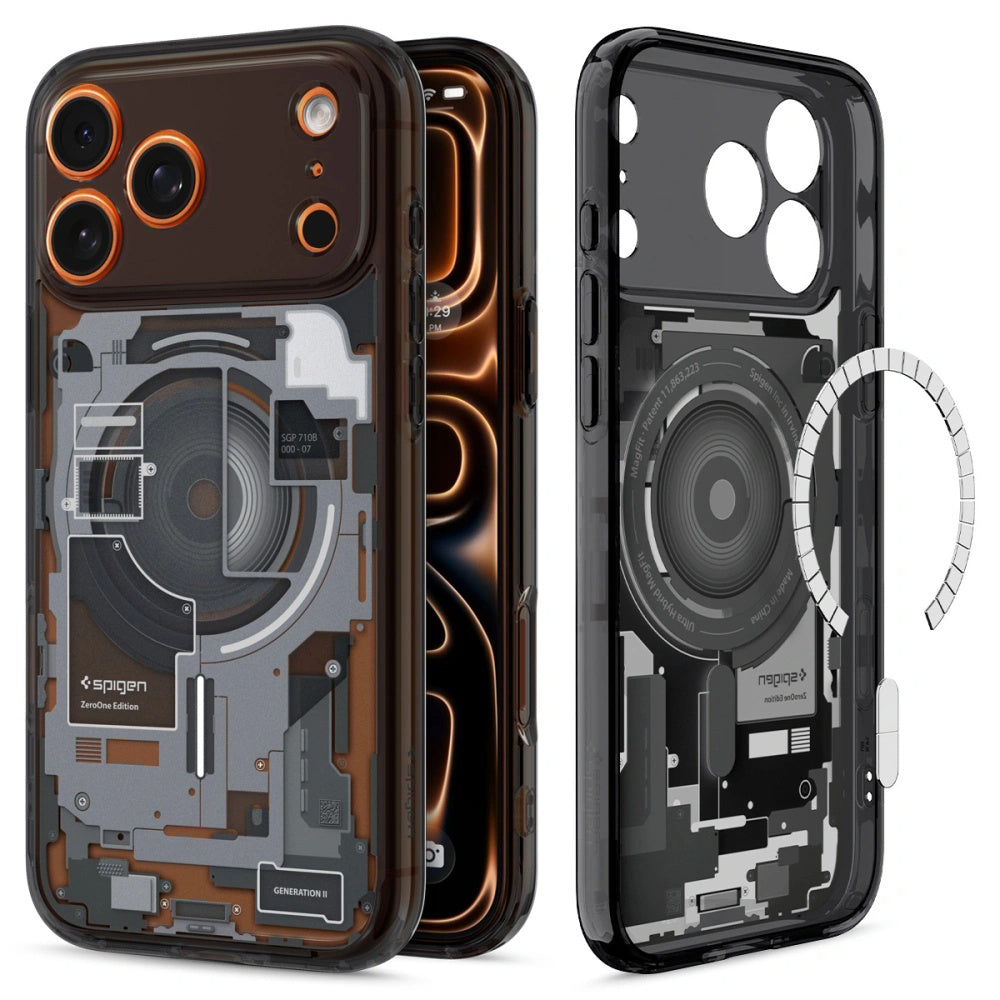MagSafe Case for Apple iPhone 17 Pro, Spigen, Ultra Hybrid Zero One, Black ACS10353