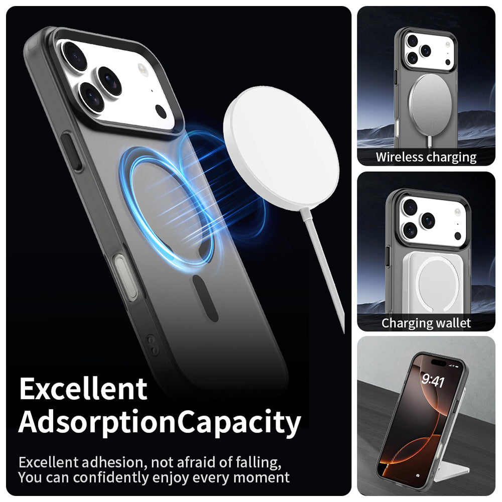 Etui MagSafe dla Apple iPhone 17 Pro, Techsuit, CandyCase, Czarne