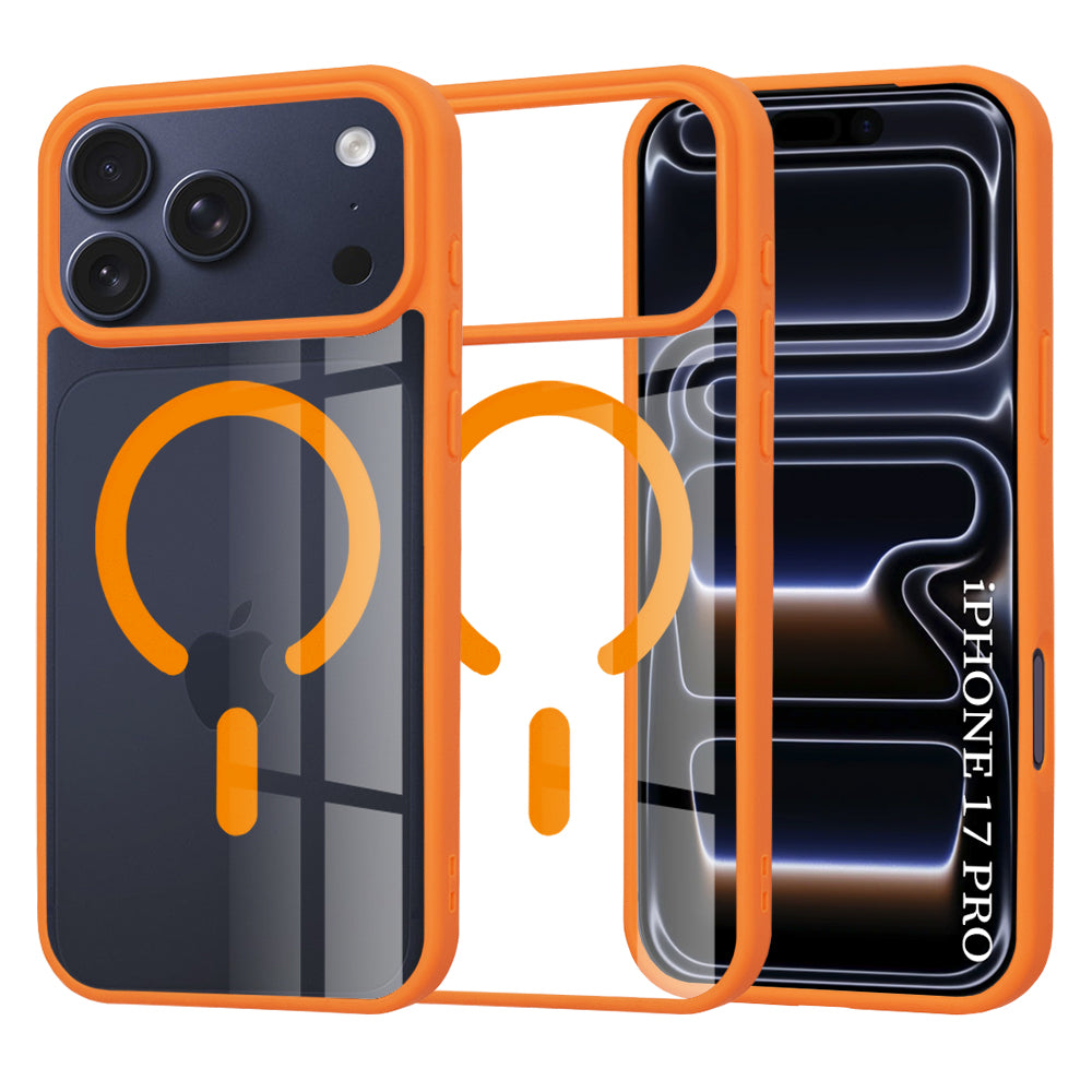 Etui MagSafe dla Apple iPhone 17 Pro, Techsuit, Pro, Pomarańczowe