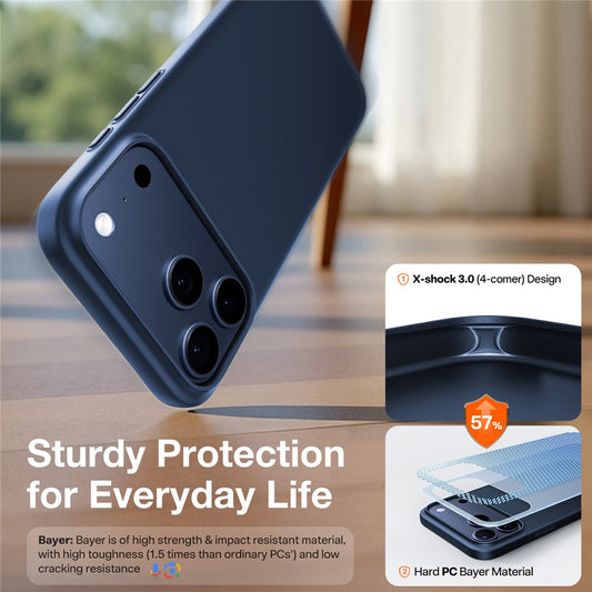 Etui MagSafe dla Apple iPhone 17 Pro, Torras, SlimFit, Niebieskie