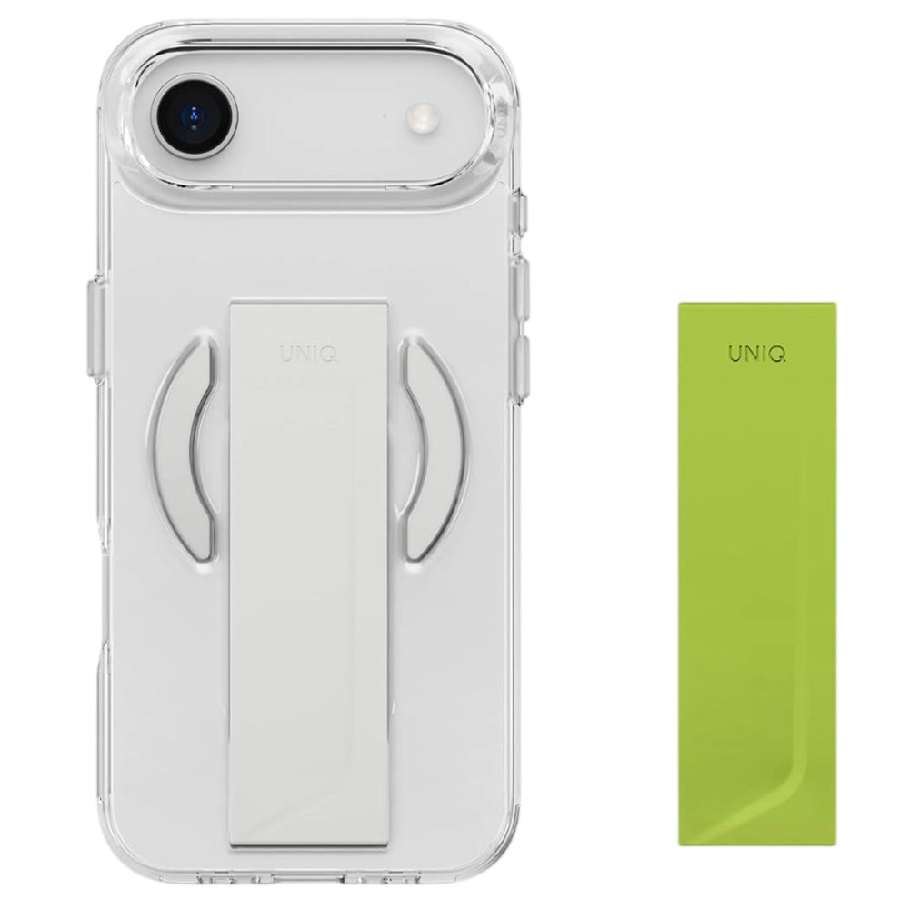Etui MagSafe dla Apple iPhone 17 Pro, UNIQ, Heldro Air MagClick, Szary Przezroczysty