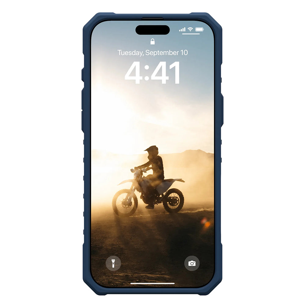 Etui MagSafe dla Apple iPhone 17 Pro, Urban Armor Gear, Pathfinder Clear with Lanyard, Niebieskie