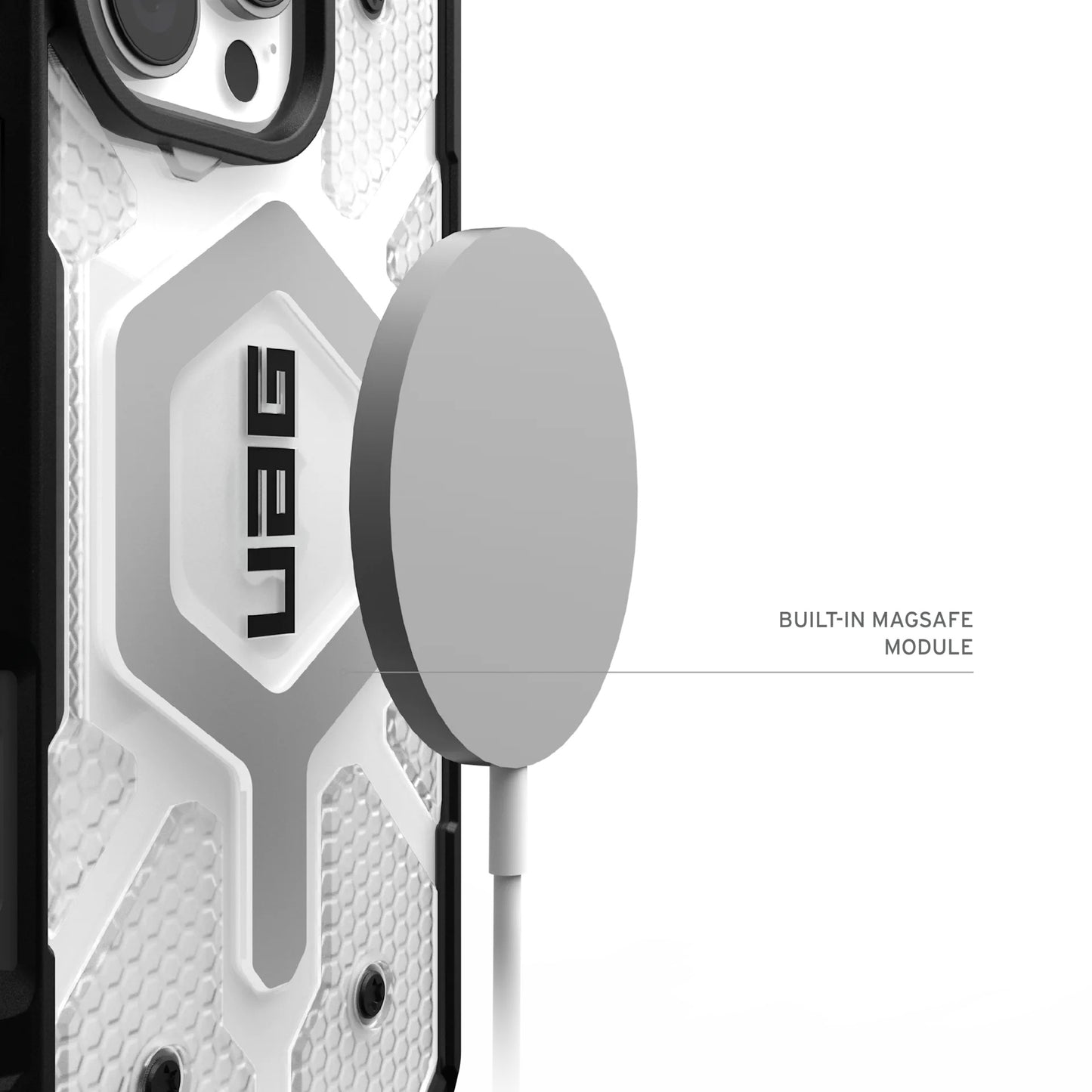 Etui MagSafe dla Apple iPhone 17 Pro, Urban Armor Gear, Pathfinder Clear, Przezroczyste