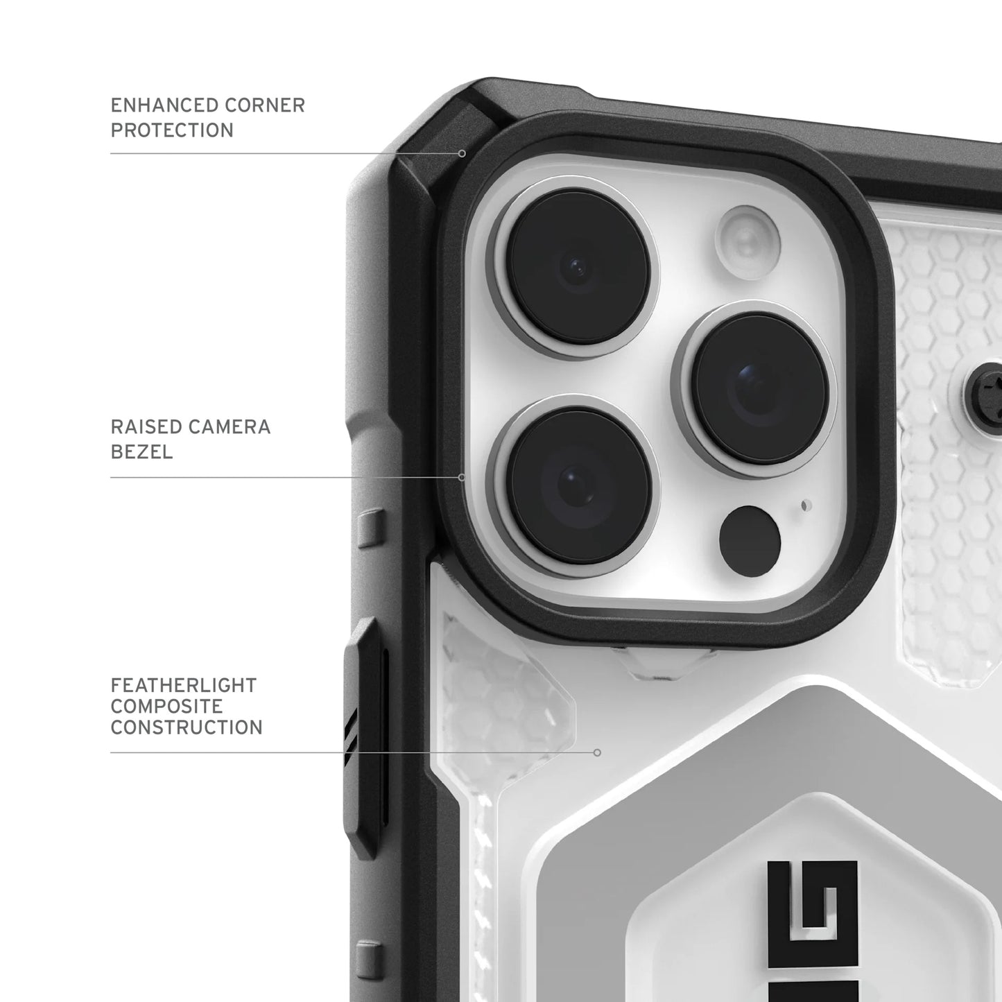 Etui MagSafe dla Apple iPhone 17 Pro, Urban Armor Gear, Pathfinder Clear, Przezroczyste