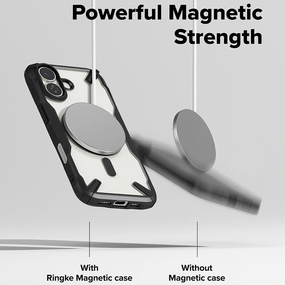 Etui MagSafe dla Apple iPhone 17, Ringke, Fusion X, Czarne